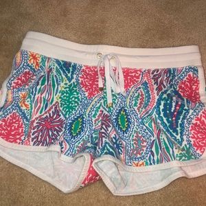 Lilly Pulitzer Terry Cloth Beach Shorts